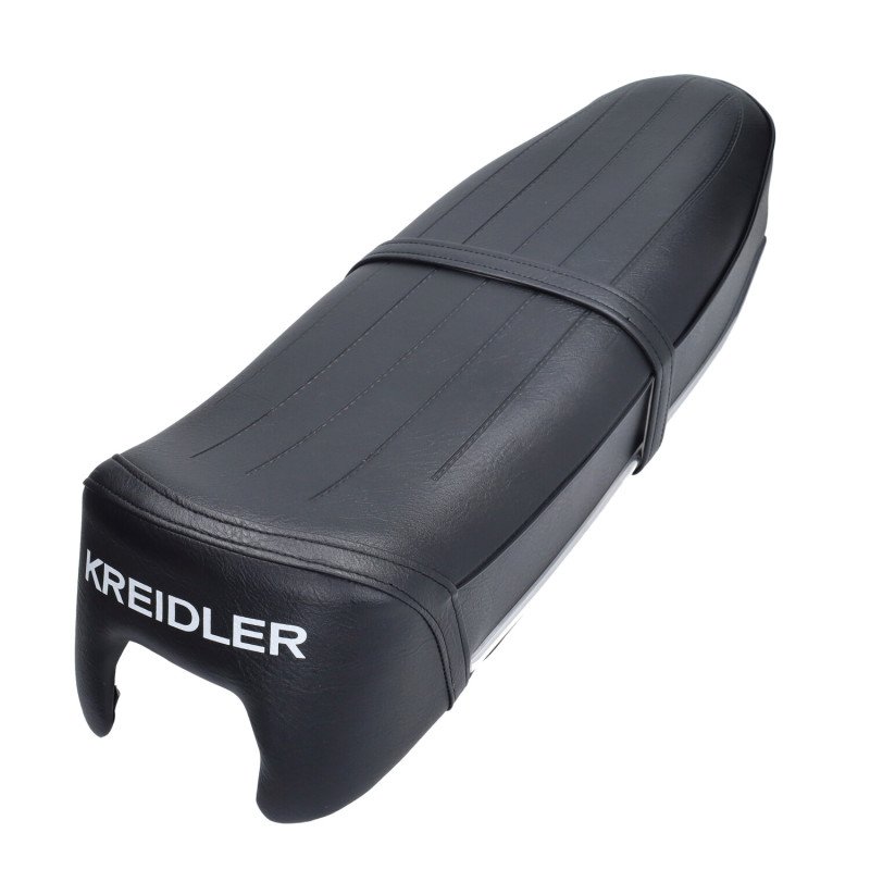 buddyseat model 1973 + woord open lengte strepen (made in EU) zwart kreidler 27.94.95