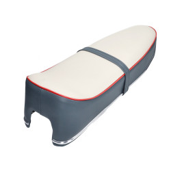 buddyseat (made in EU) open rode bies K53 grijs/creme kreidler 27.94.99