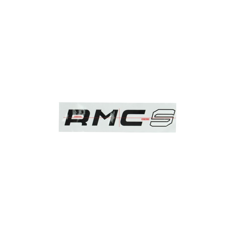 sticker rmc-s zwart/wit kreidler