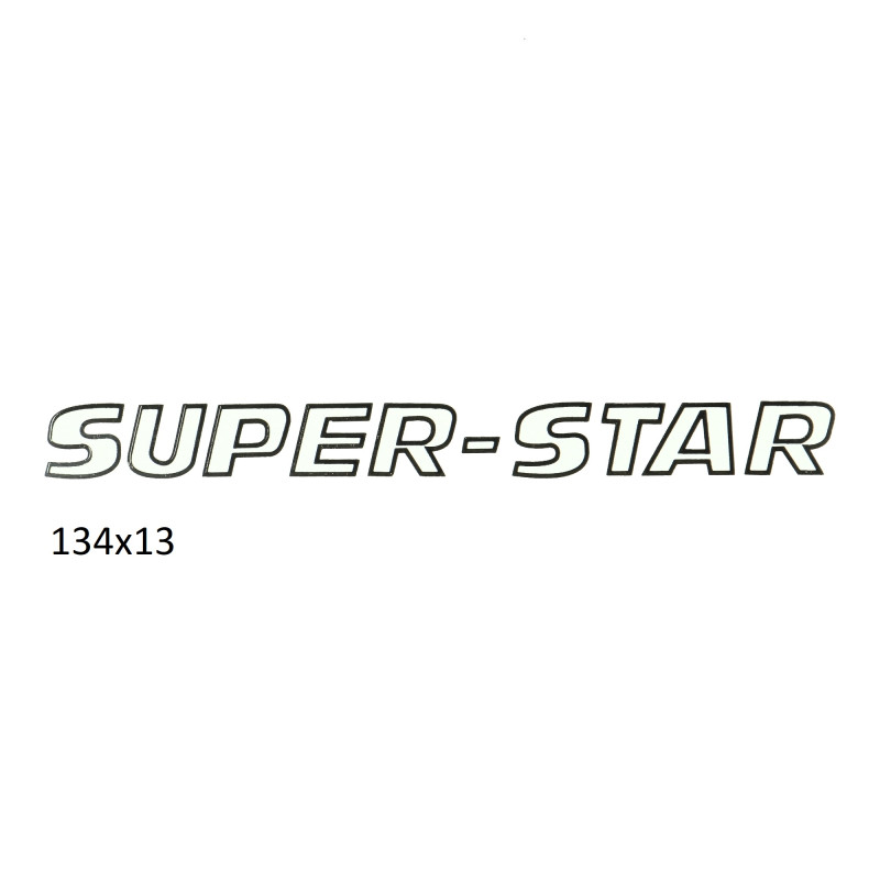 sticker (super-star) white/black kreidler