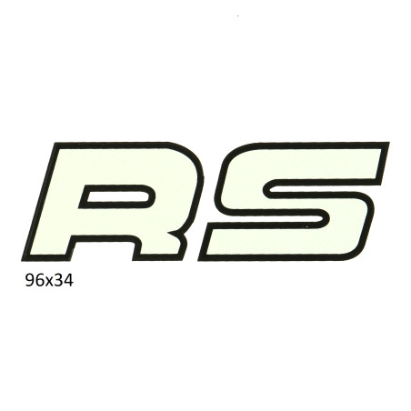 sticker wit/zwart kreidler rs