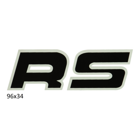 sticker zwart/wit kreidler rs