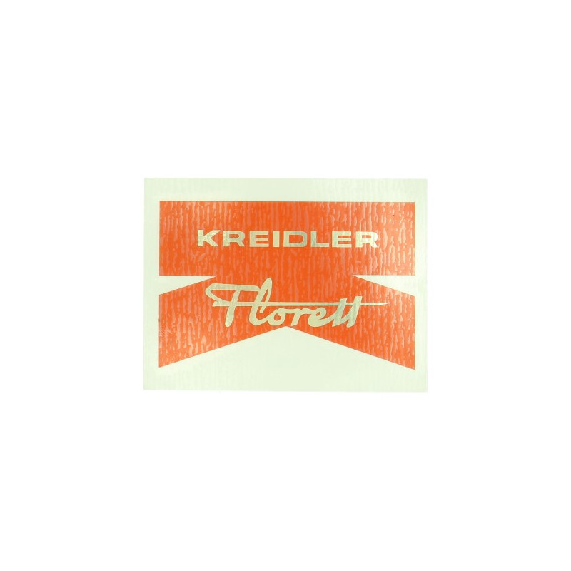 sticker rear fender red/gold kreidler florett