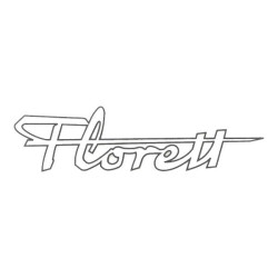 sticker white/black florett