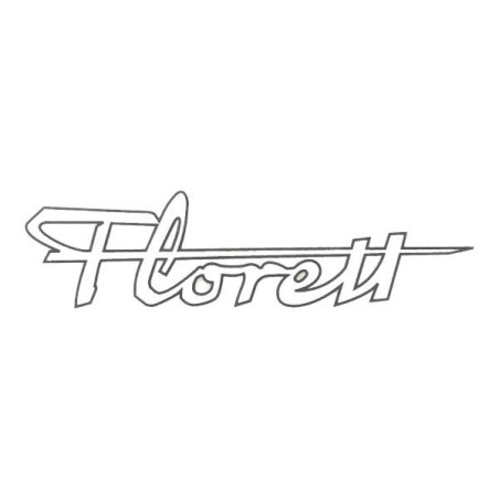sticker white/black florett