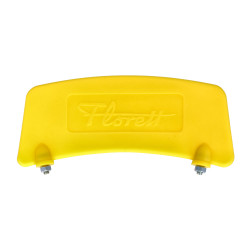 plate fender length fixation (incl,text florett) yellow kreidler