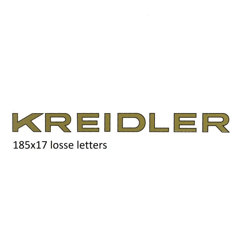 sticker word [kreidler] gold