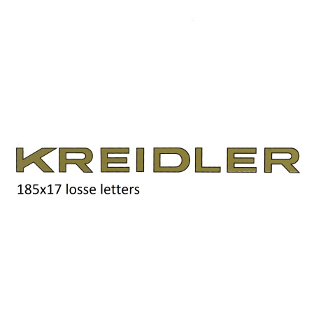 sticker word [kreidler] gold