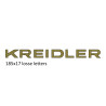 sticker word [kreidler] gold
