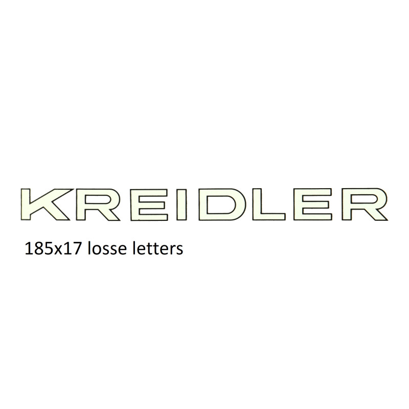 sticker word [kreidler] white/black