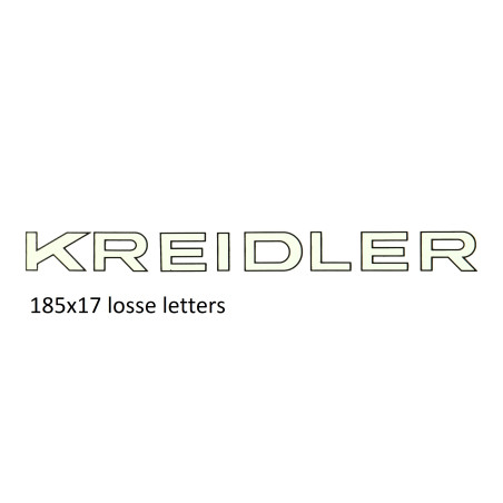 sticker word [kreidler] white/black
