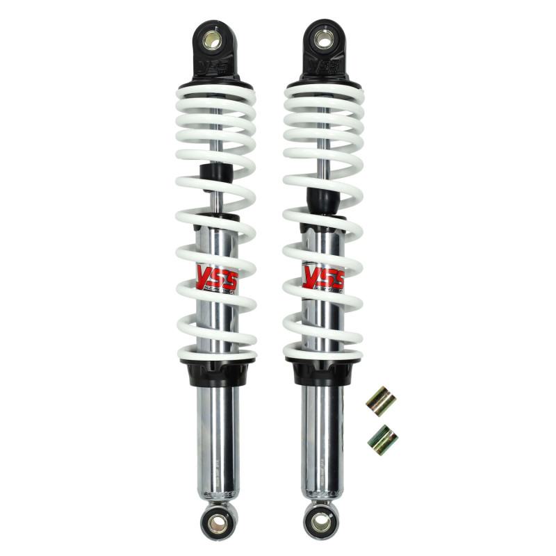 shock absorber set YSS 360mm chrome/white simson, kreidler rd220-360p-03-15p