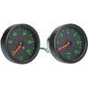 odometer + tachometer set black/green kreidler