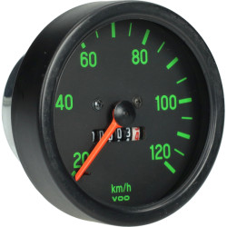 odometer 120km/h black/green kreidler