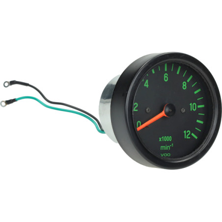 tachometer black/green kreidler