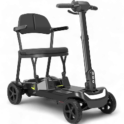 IVA Traveler 500 Zwart – Opvouwbare Scootmobiel | Geen Rijbewijs