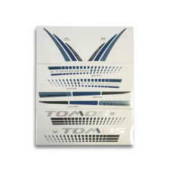 stickerset tomos 2015 zwart/blauw standard 080100