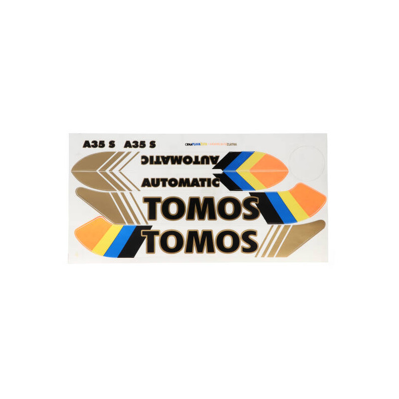 stickerset tank fluor Tomos A35, tomos
