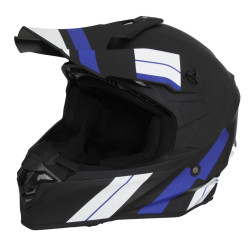 Vito Crosshelm Tivoli Mat Zwart/Blauw/Wit
