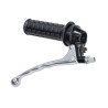 throttle/brake lever Lusito complete (made in EU) cpl orig. right black/alu Tomos A35, camino
