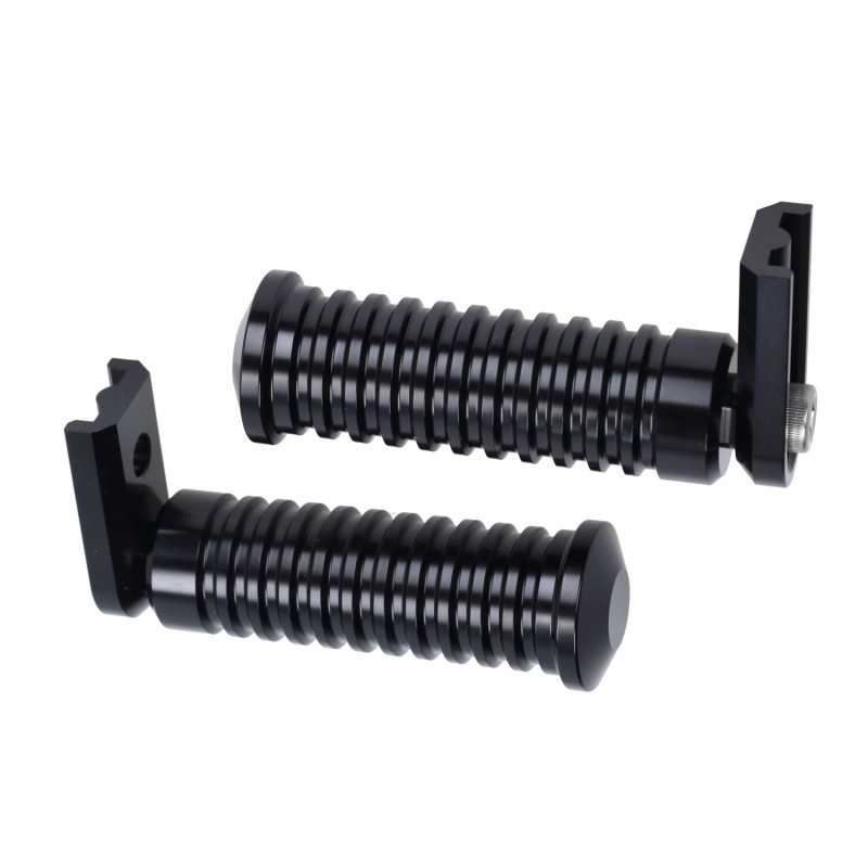voetsteunset Fast Arrow Pro cnc universeel rond zwart a3, Tomos A35