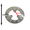 brake disc Peugeot original 170mm kisbee 4t 778640