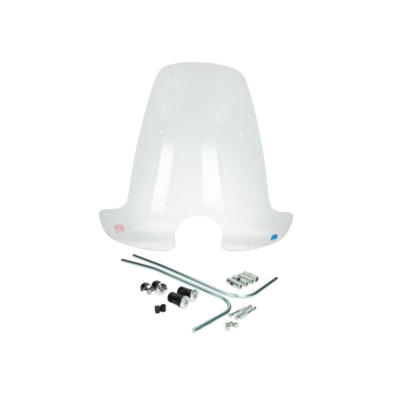 windshield Regia with mounting set high (made in EU) mod. orig 65cm clear django