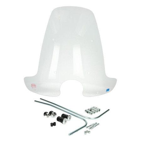 windshield Regia with mounting set high (made in EU) mod. orig 65cm clear django