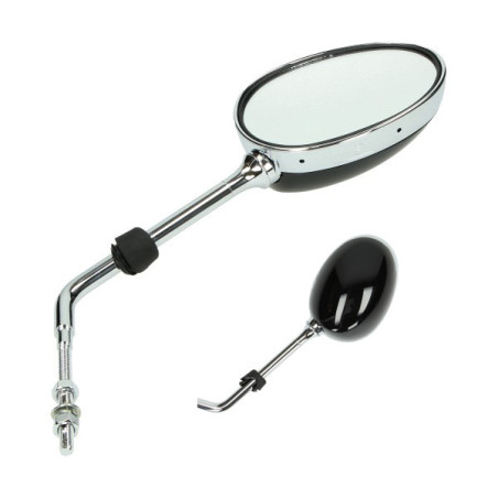 mirror Peugeot original 2st + 4st right m8 chrome/black django 787328n