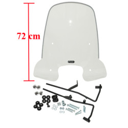 windscherm Peugeot origineel met bevestigingsset hoog 72cm helder tweet pg530-apa-p0l