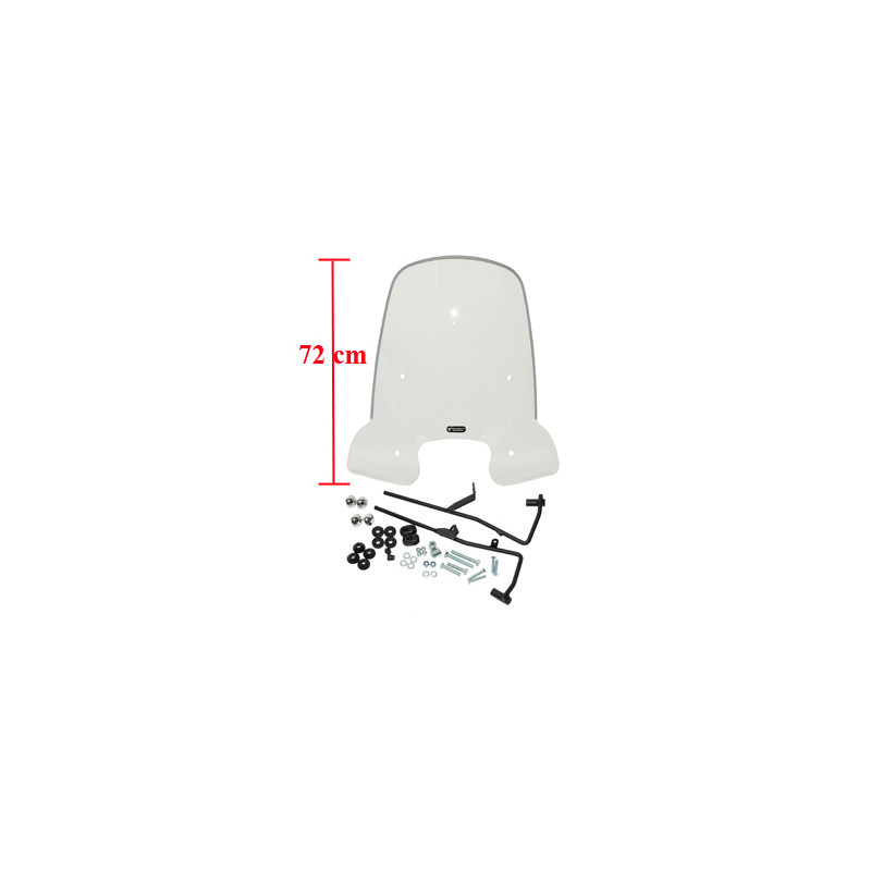 windshield Peugeot original with mounting set high 72cm clear Tweet pg530-apa-p0l