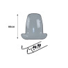 windshield Peugeot original with mounting set high o.t. 66cm smoke viva 745421