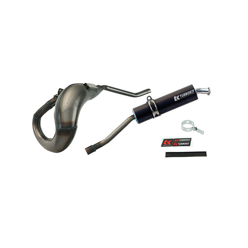 uitlaat Turbokit rechts e-keur blank/zwart senda drd pro op op