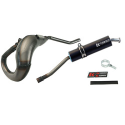 exhaust Turbokit e-approval left 07-2018 w/o paint/black senda, sx