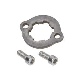 borgplaat tandwiel + m4 boutjes aprilia, gpr, rs, sx, derbi, senda drd 2006-2010, senda x-treme