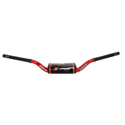 stuur Doppler + stuurpad D28.6mm - L775mm x H80mm zwart/rood derbi, senda, sherco 497424