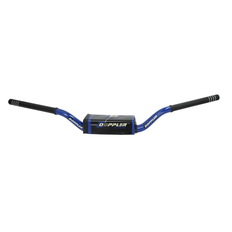 handlebar Doppler + steering pad black/blue D28.6mm - L775mm x H80mm black/blue derbi, senda, sherco 511020