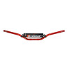 stuur Doppler + stuurpad D22.2 - L740 - H70mm rood derbi, senda, schakelbromfiets, sherco 502007