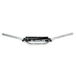 stuur Doppler + stuurpad aluminium D22.2 - L740 - H70mm zilver derbi, senda, schakelbromfiets, sherco 502006