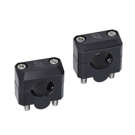 handlebar clamp set Doppler (for 28.6mm handlebars) cross, enduro black 500952