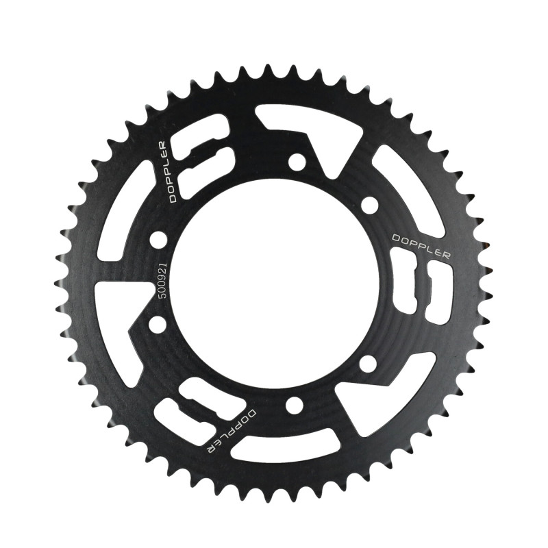 rear sprocket Doppler 53t black derbi, furia, peugeot, rieju mrt, rieju mrt pro, senda, senda sm, senda x-treme, xp6 500921