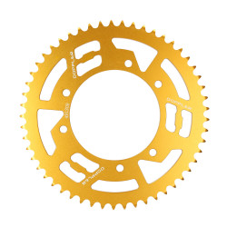 rear sprocket Doppler 53t gold aprilia, derbi, furia, peugeot, rieju mrt, rieju mrt pro, rx, senda, senda sm, senda x-treme, sx,