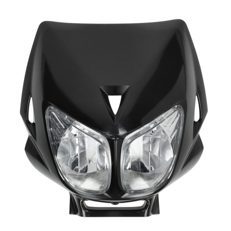 headlight unit 101 Octane double light complete + Spoiler black beta rr50, derbi, rieju mrt sm, senda x-treme, senda drd