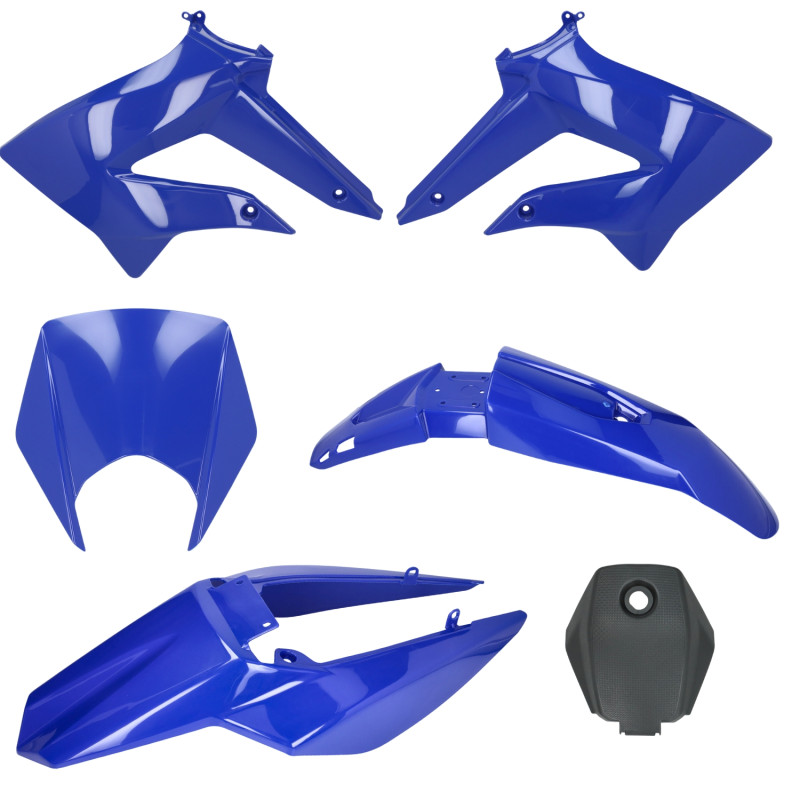 body panel set derbi nt blue 6-parts senda drd, senda x-treme, gilera SMT, gilera RCR