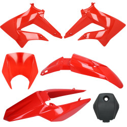 plaatwerkset derbi nt rood 6-delig senda drd, senda x-treme, gilera SMT, gilera RCR
