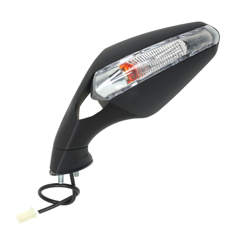 mirror sport incl flashing light left derbi, gilera, gpr