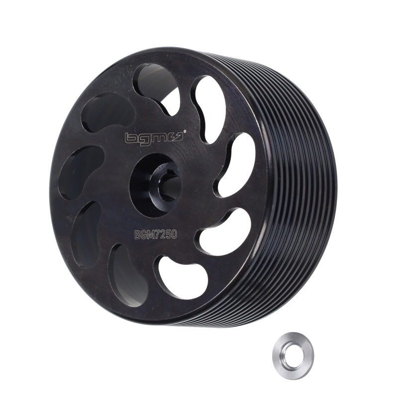 koppelinghuis BGM PRO achter wiel cnc zwart citta, vespa, ciao, si, bravo, grillo bgm7250