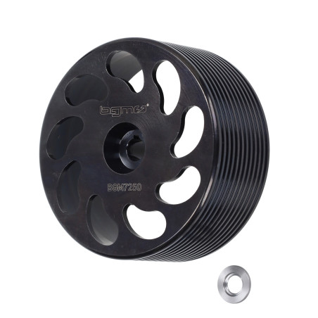 koppelinghuis BGM PRO achter wiel cnc zwart citta, vespa, ciao, si, bravo, grillo bgm7250