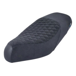 buddydek Regia alcantara RS carbon kort model 1997/2002 gilera zwart/zwart runner 50/125/180/200