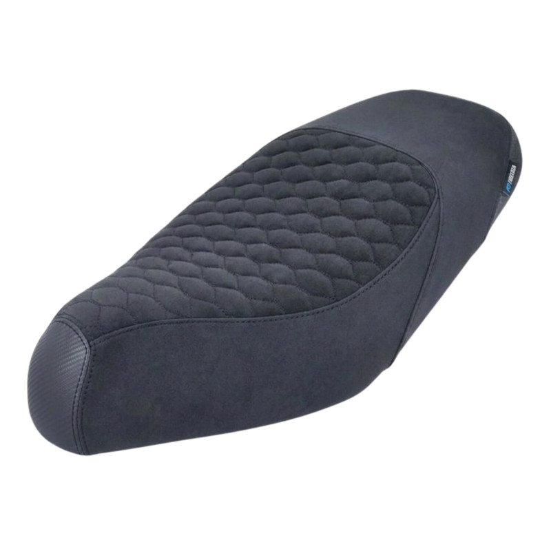 buddydek Regia alcantara RS carbon kort model 1997/2002 gilera zwart/zwart runner 50/125/180/200